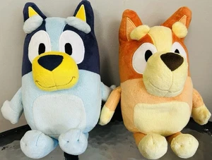 Bluey And Bingo 30cm Soft Toy Plush Bundle. Night Light Bluey And Talking Bingo - Picture 1 of 13