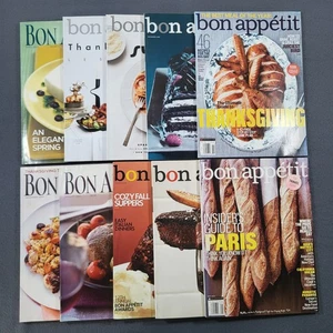 Bon Appetit Magazine Lot of 10 Late 2000s 2010s Thanksgiving Desserts Paris - Picture 1 of 24