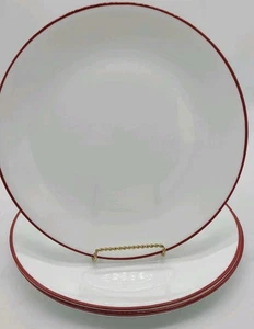 Corelle ROTER RAND SPEISETELLER 10 1/4" Purpurrot-Rubin-Strahlendes Rot - 4er Set - Bild 1 von 5