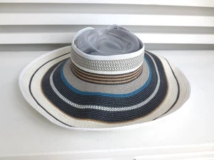 VINCE CAMUTO MUJER Visera Embalable Protección Solar Sombrero Ajustable - Imagen 1 de 7