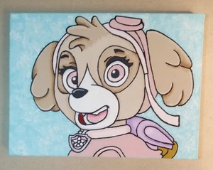Skye-Paw Patrol Painting. 6x8 Original. Acrylics. Signed - Picture 1 of 6