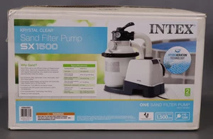 Intex10 inch Krystal Clear Sand Filter Pool Pump  1500 Gph Motor 1200 GPH - Picture 1 of 4
