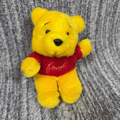 VTG Winnie the Pooh Plush 5" Stuffed Bear Disney SEARS Red Top TCA Group - Image 1 of 4