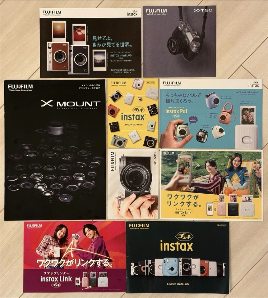 FUJIFILM Japanese Camera Catalog Lot Instax X-T50 X-Mount X-M5 Evo Link Japan - Image 1 of 4