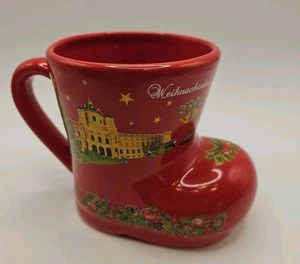 Christmas Market Boot Mug Vienna Austria Christmasmarkt Maria-Theresien-Platz - Imagen 1 de 9