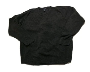 Dockers Sweater Mens XL/XG Black Long Sleeve V-Neck Stretch Light Weight Acrylic - Picture 1 of 5