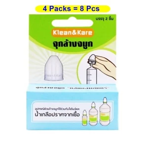 Nose Wash Nasal Irrigation Adaptors Clean Klean&Kare 4 Packs 8 Pcs - Picture 1 of 4