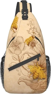 Custom Printed Sling Bag for Women Men Crossbody Shoulder Backpack Chest Bags Gy - Picture 1 of 12