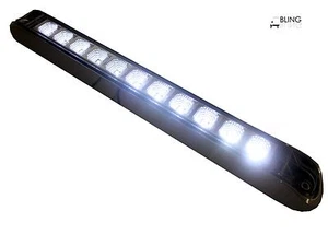 White 17" Bright Signal Fog Clear LED Light Bar Truck Trailer Car +++ Bright - Bild 1 von 7