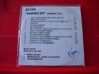 Altan Another Sky PROMO CD 2000 Full Album Celtic - image 1 of 3