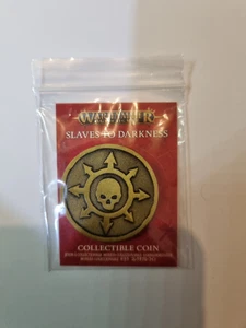 Moneta da collezione Warhammer Fantasy Age of Sigmar Slaves to Darkness Chaos Nuovo - Foto 1 di 1