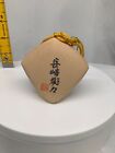 Japanese Clay Bell Ceramic Dorei Asian Antiques old Nagasaki 2.9x1.9x3.1inch