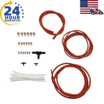 KIT DE VESTIR MANGUEIRA DE VÁCUO DE AR SILICONE PARA SALA DE MÁQUINAS TOYOTA VERMELHO 1997-2022 - Imagem 1 de 4