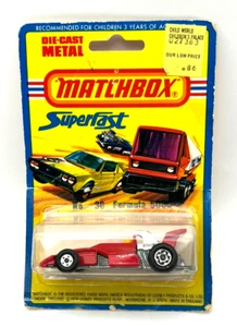 Matchbox No 36 Superfast Formula 5000 Race Car Red New Lesney Base England - Picture 1 of 6