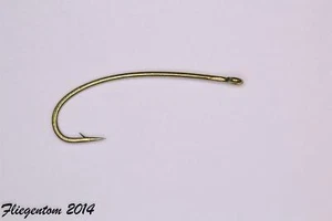 Fliegentom Hameçon courbe pour mouches à pierre et nymphes FT2312 - 100 pcs - Photo 1/7