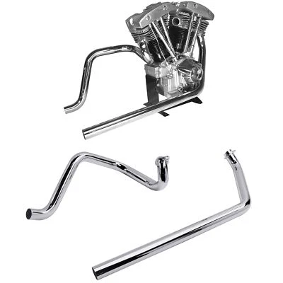 True Dual Headers for Harley Shovelhead Exhaust FL 70-84, Not for 81 FLT 5 Speed - Image 1 of 4