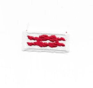 Heroism Award 1982-1992 White PB Square Knot Summer Cloth Sea - Boy Scouts BSA - Picture 1 of 2