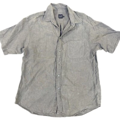 Gap Short Sleeve Button Up Shirt Men's Size Large - Image 1 of 4