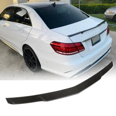 Real Carbon Rear Trunk Spoiler for Mercedes-Benz W212 E300 E350 E63 2010-2015 - Image 1 of 4
