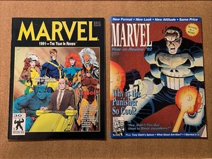Marvel Year In Review 1991 (VFN-) and 1992 (FN+ ) - Picture 1 of 22