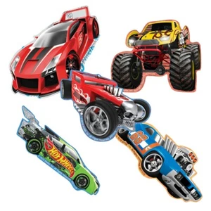 Hot Wheels Stickers - Hot Wheels Shaped x 5 - Birthday Party Supplies Favours - Picture 1 of 4