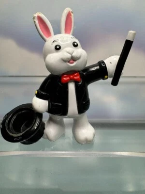 Vintage Ganz Webkinz Magic Time Rabbit PVC Figure Series 1 Foto 1 de 3