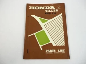 Honda F50 Tiller Einachsschlepper Ersatzteilliste Parts List 1967 Nr.1 - Bild 1 von 2