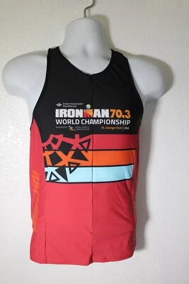 Мужская футболка Santini средний размер для триатлона топ Ironman St. George Utah Worlds Tank - Изображение 1 из 4