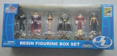 NUEVO SDCC 2005 EDICIÓN ESPECIAL LIGA DE LA JUSTICIA RESINA FIGURA CONJUNTO DE CAJA MONOGRAMA! r126 Foto 1 de 3