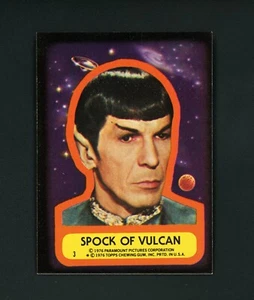 Star Trek 1976 Topps Sticker 'Spock Of Vulcan' #3 NM-MT - Picture 1 of 2