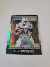 2001 Bowman Chrome Reggie Wayne Refractor Rookie Card #189 Serial #51/1999