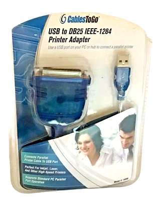 Cables To Go USB-to-DB25 IEEE-1284 Printer Adapter Cable, Parallel Connect 16899 - Image 1 of 3