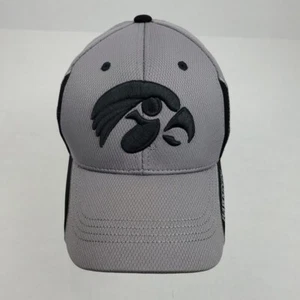 Iowa Hawkeyes Football Baseball Cap Hat Black Gray Russell Adjustable Strapback - Picture 1 of 12
