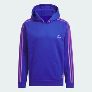 Adidas Sunglass Pack Fleece Mens Hoodie JF6607 Semi Lucid Blue L NWT - Picture 1 of 7