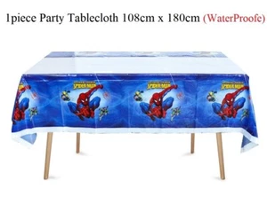 Spiderman tablecloth kids birthday party balloons Spiderman tableware decoration - Picture 1 of 3