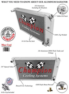 AL Champion 2 Row Radiator for 1977 - 1982 Chevrolet Corvette V8 Engine #EC718 - Bild 1 von 7