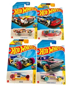 Hot Wheels 2024 Art Cars Lot Of 4 Charger, Mod Rod, Speed Bump, Ranchero - Picture 1 of 9