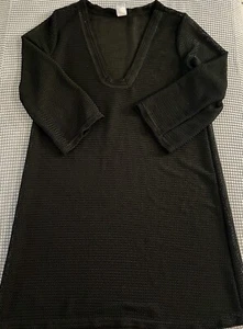 Dream Beach Swim Loose Knit Cover Up Woman`s Size Medium Black - Picture 1 of 3
