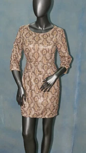 Lucy & Co Sz Medium Sequined Dress With Mesh Back & Lined - Picture 1 of 6