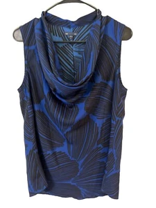 Gap Women's Blouse Blue/Black Sleeveless Medium - Picture 1 of 4