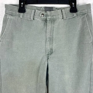 Pantaloni vintage Orvis uomo 36x30 verde sbiadito pesante tessuto anatra escursionismo outdoor USA anni 80 - Foto 1 di 14
