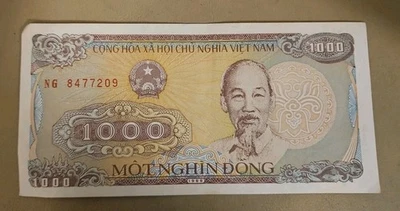 1988 Vietnam 1000 Dong Note - Image 1 of 2