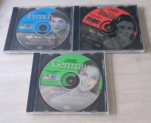 Instant Immersion Language CD Lot French German Italian VG - Picture 1 of 1