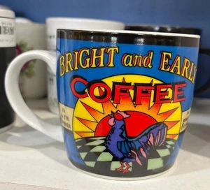 Bright And Early Coffee Mug / Cup Bone China E2 Brand Gift Cockerel / Rooster - Picture 1 of 1