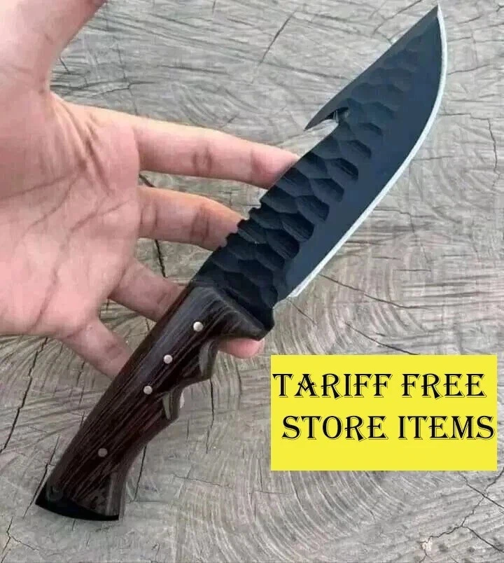 CUCHILLO BOWIE DE CAZA ESPIGA COMPLETA ACERO AL CARBONO HECHO A MANO PERSONALIZADO CUCHILLO DE CAMPING Foto 1 de 1