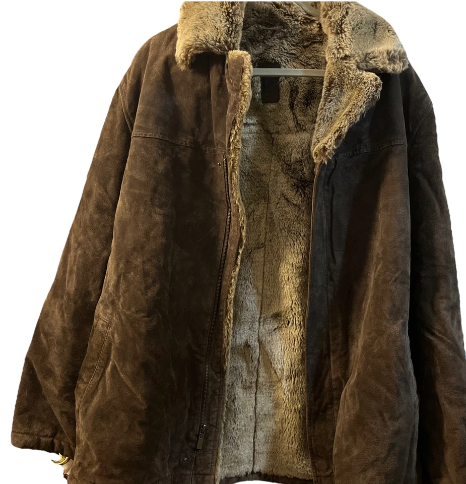 Abrigo Robert Comstock RC Expedition Para Hombre M Marrón Gamuza Penny Lane Piel Sintética Foto 1 de 1