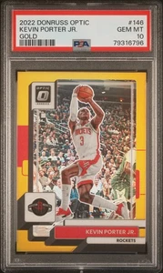 2022 Panini Donruss Optic Kevin Porter JR. #146 Gold PSA 10 - Picture 1 of 2