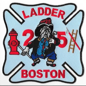 Boston Fire Department, Massachusetts Ladder 25 Patch V1 - Bild 1 von 2