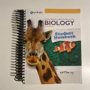# Exploring Creation With Biology 3rd Ed Student Notebook Apologia Clean Pages - Picture 1 of 7