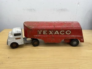 Vintage Pressed Steel Buddy L Tonka Structo Texaco Truck with Trailer - Picture 1 of 18